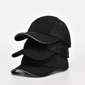 Оптовая продажа, защитный шлем с индивидуальным логотипом, черная шляпа с твердой конструкцией, дышащие защитные головные уборы с высокой прочностью