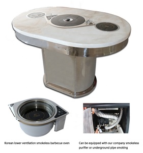 Yawei-Mesa integrada para barbacoa, olla caliente de acero inoxidable - Product Image 5