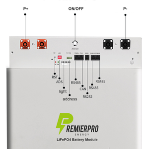 PREMIERPRO para PRWF025549 10kWh Almacenamiento de energía doméstico montado en la pared 48V 5kWh Lifepo4 Batería 200Ah 51,2 V Almacenamiento solar - Product Image 3