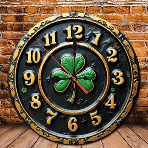 Round Wooden Wall <b>Clock</b> 25cm Quiet <b>Movement</b> Office Study Meeting Room Decor - Product Image 4