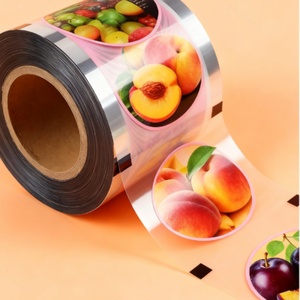 In Stock Disposable CPP PET Plastic Cup Sealing Film <b>Roll</b> Custom Beverage Drink <b>Bubble</b> Tea Cups for 95mm Plastic Milk Tea Cups - Product Image 3