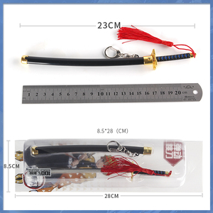 March EXPO hot design presse pour éjecter <span class=keywords><strong>Mini</strong></span> <span class=keywords><strong>Katana</strong></span> Anime <span class=keywords><strong>Demon</strong></span> Slayers Sitsuri Sword Keychain avec support ABS - Product Image 3