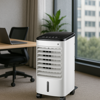 Refroidisseur par évaporation portable 65W Mini climatiseur à réservoir de 3,5 L avec oscillation à 50 degrés 3 vitesses