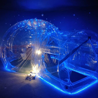 Ballons de fête Fun House, Dôme igloo géant transparent gonflable, Tente bulle, Maison bulle gonflable transparente pour rendez-vous en extérieur
