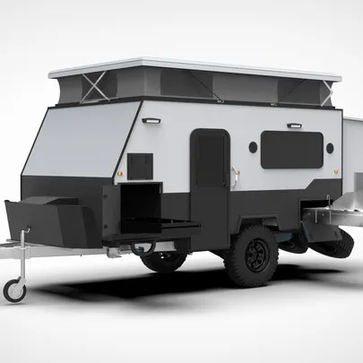 Avustralya standart yüksek kalite 12Ft motorum seyahat kamp karavan Off Road römork