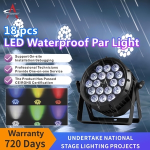 18 <span class=keywords><strong>RGBW</strong></span> màu di chuyển đầu dẫn đèn đầy đủ màu nhuộm Bốn Mắt giai đoạn ánh sáng cơ thể nhôm DMX512 điều khiển cho công viên chủ đề - Product Image 2