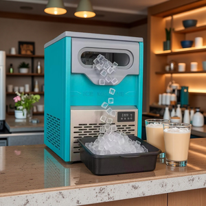 אנרגיה חיסכון באנרגיה יצרנית קרח מסחרית 55 ק "ג/24h עם 1 שנה אחריות תעשייתית קרח לייצור מכונת קרח למכירה - Product Image 1