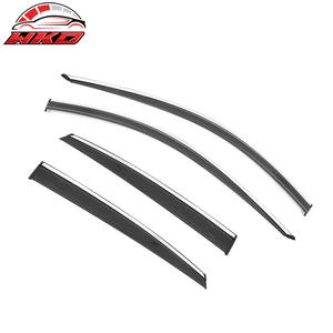 Pare-soleil et déflecteurs de fenêtre pour Honda Accord 18-25 avec garniture chromée, protection latérale de porte de voiture à coller - Product Image 2