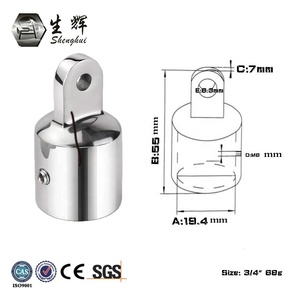 Shenghui Bateau à moteur <span class=keywords><strong>Voilier</strong></span> <span class=keywords><strong>Bimini</strong></span> Top Raccords Tuyau 316 En Acier Inoxydable Eye End Top Cap <span class=keywords><strong>Pour</strong></span> Marine - Product Image 5