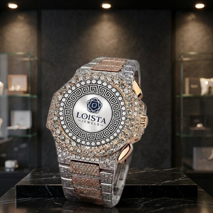 Nuevo Reloj de Diamantes Moissanite con Diseño Moderno, Correa de Acero Inoxidable Plateada, Pasa el Test de Diamantes, Estilo Hip Hop para Fiestas, PARA LOISTA - Product Image 3