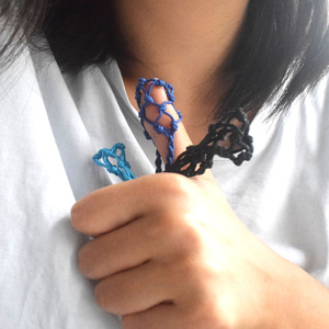 แฟชั่นหลาก<span class=keywords><strong>สี</strong></span>ธรรมชาติแท้หินอัญมณีคริสตัลผู้ถือลูกปัดสร้อยคอเครื่องประดับมือทอ - Product Image 4