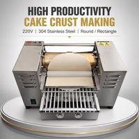 Machine professionnelle haute productivité pour la fabrication de crêpes et de galettes / Machine personnalisée pour la production de peaux de gâteaux mille-feuilles carrés