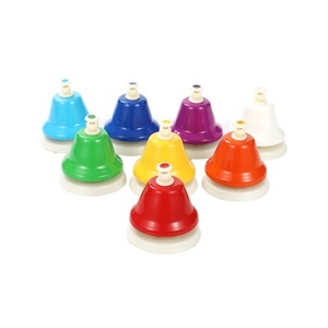 Instrumentos Musicales Educativos de Alta Demanda: Campanas de Mano de 8 Notas, Coloridas, de Percusión, Marca Yong Xin HB8-5, Metálicas - Product Image 1