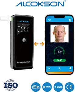 Direktvertrieb Brennstoffzellen-Sensor Alkoholtester mit <span class=keywords><strong>Smartphone</strong></span>-Anwendung ROHS-Zertifiziert Atemalkoholmessgerät - Product Image 1
