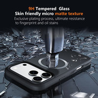 Funda Protectora para Teléfono Móvil iPhone 18 Pro Max, con Cristal Templado 9H, Magnética, Agradable al Tacto, TPU, Resistente a Impactos, Grosor de PC, 2026