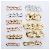 Shoes Accessories 2022 New Trend Acrylic Shoes Accessories Buckles Decoration Accessories Plastic Shoes Chain