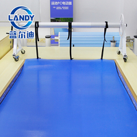 Couverture de piscine gonflable rétractable en mousse XPE imperméable et résistante aux UV pour piscine