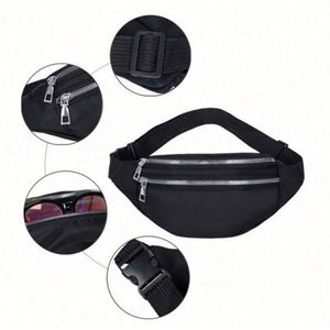 Bolso Bandolera de Diseño Multifuncional, Bolso de Cintura Impermeable de Tela Oxford, Riñonera Personalizada con Cierre de Cremallera Interior - Product Image 3