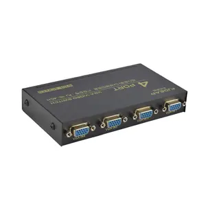 Conmutador VGA de 4 puertos Fjgear 1080P HD/CONMUTACIÓN DE LLAVE 4 en 1 cuatro servidores hosts comparten una pantalla Plug and Play