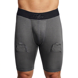 Wholesale Custom Logo <b>Men</b> Autumn Solid <b>Compression</b> <b>Shorts</b> Eco-Friendly Spandex/Nylon Drawstring Quick Dry Workout <b>Shorts</b> for - Product Image 1