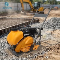 Compacteur à plaque vibrante portatif MS90 Mikasa à moteur essence/diesel, à fort moment de charge, pour travaux de terrassement
