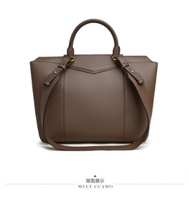 กระเป๋าสะพายไหล่สไตล์วินเทจเรียบง่ายสำหรับผู้หญิง ความจุขนาดใหญ่ ใช้งานได้หลากหลาย เหมาะสำหรับธุรกิจ กำลังเป็นที่นิยม กระเป๋าถือหนังแท้คุณภาพสูงสำหรับผู้หญิง - Product Image 5