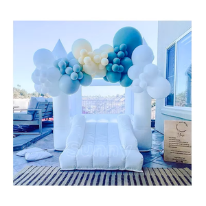 <span class=keywords><strong>Castillo</strong></span> Inflable Azul Pastel con Tobogán, Combinación de <span class=keywords><strong>Castillo</strong></span> Inflable para Fiestas, Bodas, Princesas, <span class=keywords><strong>Fortaleza</strong></span> de Saltos - Product Image 5