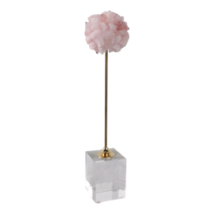 Scultura Sferica con Base in Acrilico e Accenti Metallici per Arredamento Casa e Ufficio - Product Image 2