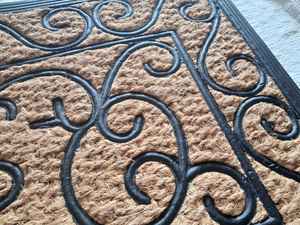 แผ่นยางรองหลังทอ Tuffscrape แผ่นใยมะพร้าวลายทางทำด้วยมือเป็นมิตรต่อสิ่งแวดล้อมกันลื่นสำหรับใช้งานกลางแจ้งในร่ม - Product Image 5