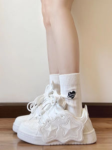 Polyvalent Femmes Casual Niche Platform Sneakers Multicolor Chunky Shoes Fashion Item Street Skateboarding Style - Product Image 4