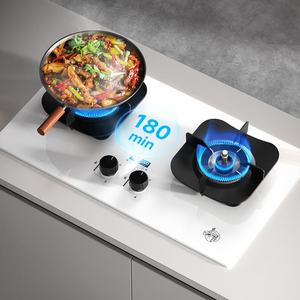 Eingebauter Herd mit zwei Brennern und hoher Flamme für den Hausgebrauch Strom kompatibilität für Weiß<span class=keywords><strong>gas</strong></span>-Flüssiggas-Erdgas batterien - Product Image 3