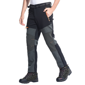 Produttore di Abbigliamento Pantaloni Softshell Impermeabili Personalizzati da Uomo, Pantaloni da Escursionismo in Poliestere Spandex Felpato all'Ingrosso - Product Image 2