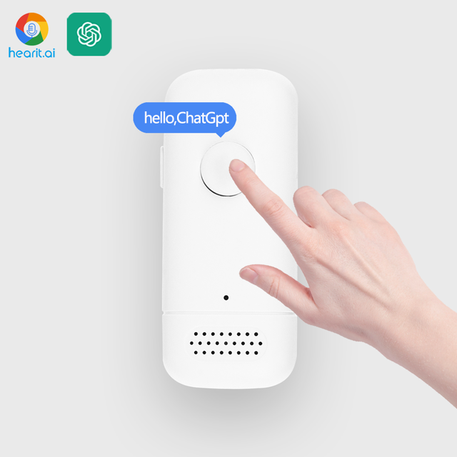 CES 2025 Hearit.ai Chatgpt 3.5/4 Wireless Mini Microphone With Multilateral Language Translation AI Gadgets 2024