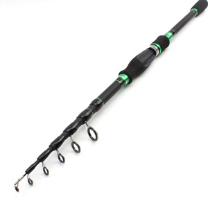 Canne à pêche télescopique en carbone KEKAXI pour la pêche au bar et à la perche en eau douce, 1,8m/2,1m/2,4m/2,7m, poids de lancer 7-28g, canne à lancer et à mouliner - Product Image 2