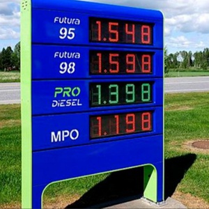 Dış Mekan 7 Segmentli <span class=keywords><strong>LED</strong></span> Ekran <span class=keywords><strong>Led</strong></span> Dijital Pano 12 İnç Ekran Benzin İstasyonu İçin Tabelalar - Product Image 1