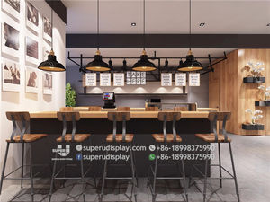 Negozio di Bubble Tea di Qualità Eccezionale con Arredamento in Legno, Design Moderno ed Elegante per Interni di Negozi di Tè al Latte Personalizzati - Product Image 4