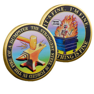 Panbo ปั๊มเหล็กเคลือบอิเล็คโทรเพลทยูวีพิมพ์ได้ตามต้องการของที่ระลึกเหรียญที่ระลึก - Product Image 4