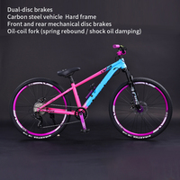Yüksek Kaliteli MTB 26 İnç 8 Vitesli Dirt Jumper Karbon Çelik İniş Bisikleti, Yetişkinler İçin Çift Disk Frenli