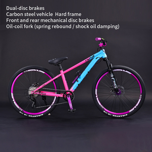 Bicicletta da Montagna MTB di Alta Qualità, 26 Pollici, <span class=keywords><strong>8</strong></span> Velocità, in Acciaio al Carbonio, con Doppi Freni <span class=keywords><strong>a</strong></span> Disco per Adulti - Product Image 2