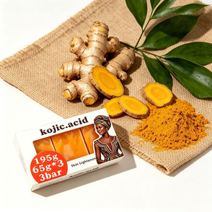 Private Label Kojic Acid Turmeric <b>Soap</b> 3 Bars in 1 Box Low MOQ Skin Lightening Dark Spot Corrector <b>Soap</b> Bar - Product Image 6