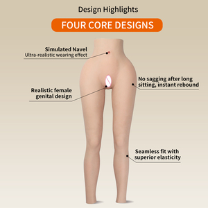 Pantalones de silicona para mujer con caderas grandes y nalgas artificiales insertables, pantalones acolchados de silicona biónica para realzar las nalgas, Nalgas de Silicona - Product Image 5