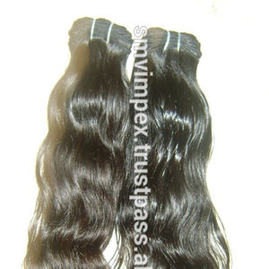 Mejor venta de la extensión del pelo el templo cabello humano Sin procesar cabello humano - Product Image 4