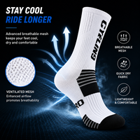 Chaussettes de cyclisme mi-mollet Sky, chaussettes de vélo chaudes unisexes pour l'automne et l'hiver, pour le vélo de route et le VTT en extérieur
