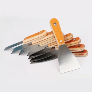 Espátula de Acero Inoxidable de 1-6 Pulgadas con Mango de <span class=keywords><strong>Madera</strong></span>, Raspador de <span class=keywords><strong>Pared</strong></span>, Acabado Espejo, Esparcidor de Masilla - Product Image 2
