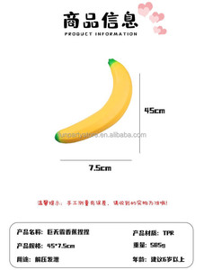 Jumbo Kawaii Soft Giant Fruit Squishies Banana-Style Squeeze Toys for Stress Relief Slow Rising TPR Squishies Fidget Toys - Product Image 6