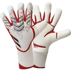 <span class=keywords><strong>Guanti</strong></span> da Portiere da Calcio Nuovi di Grande Successo in Pelle con Dorso Rovescio e Dita Half Pipe, Traspiranti e Resistenti all'Usura - Product Image 1