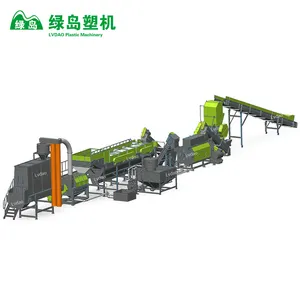 Lvdao Kunststoff recycling maschine Abfall PP PE LDPE LLDPE Film beutel Waschen Recycling Produktions linie