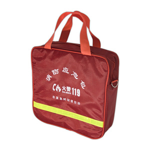 Kit d'urgence incendie 350 mm x 110 mm x 340 mm, sac d'évacuation portable de défense civile avec impression de texte - Product Image 3