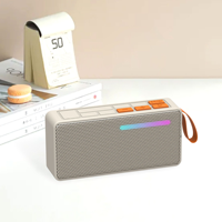 Altavoz Bluetooth TWS Portátil con Batería Extraíble, Altavoz Inalámbrico con Luces de Colores Cambiantes, Subwoofer de Bajos, Artículo de Regalo