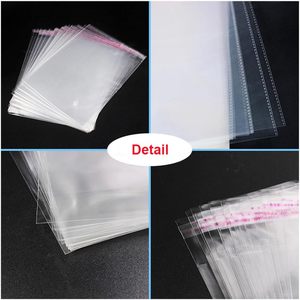 ถุงพลาสติกใสแบบปิดผนึกได้ ขนาด 15x20 นิ้ว ทำจากพลาสติก OPP สำหรับเสื้อผ้า งานปาร์ตี้ งานแต่งงาน และของขวัญ - Product Image 4